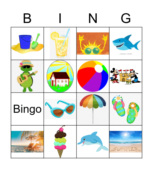 SOMMER BINGO Card