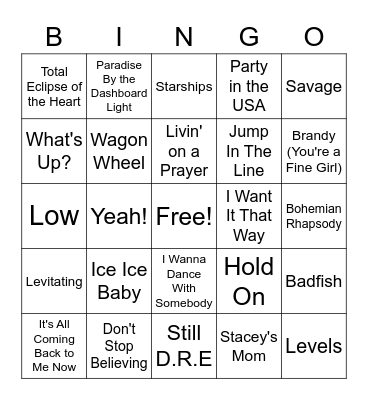 Mrs. Musser's Faves Bingo Card