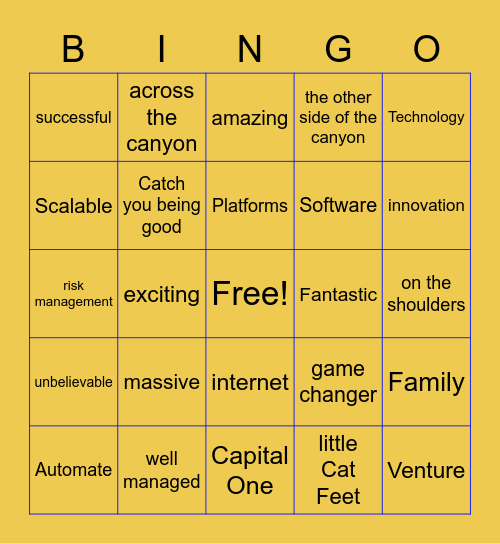 Bingo with Rich Bingo Card