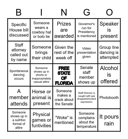 Luncheon BINGO Card