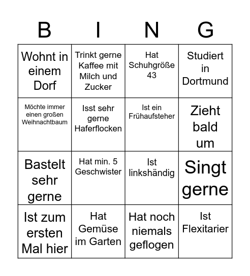 Pfingsfreizeit 2023 Bingo Card