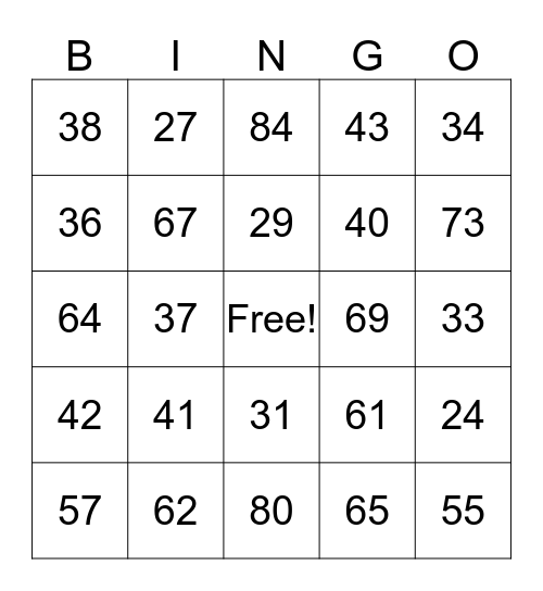 I WEAR GREY FOR BRAD! Bingo Card