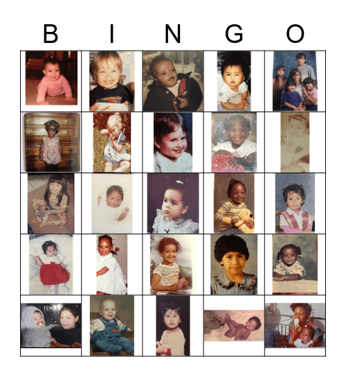 ML 3rd Floor BABIES Bingo Card