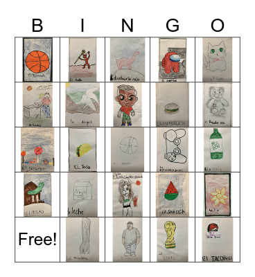 Loteria Class of 2027 Bingo Card