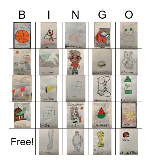 Loteria Class of 2027 Bingo Card