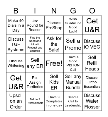 Wednesday POH BINGO Card