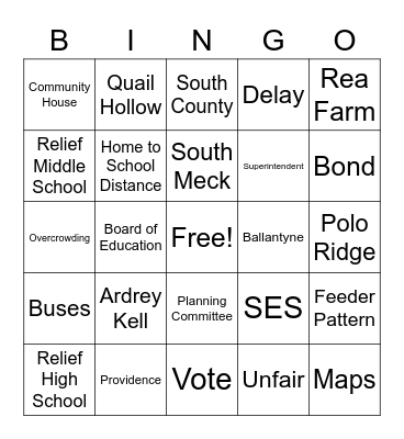 CMS Boundary Bingo Card