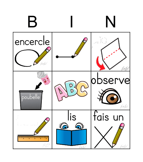 LES CONSIGNES Bingo Card