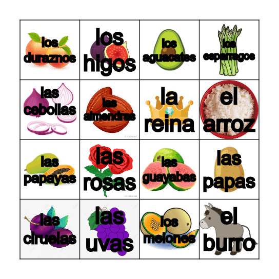 Esperanza Loteria Bingo Card