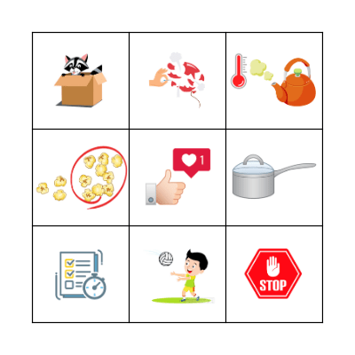 Popcorn Bingo Card