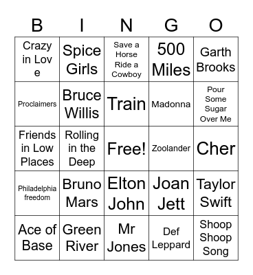 Game 9 May 2023 Bingo Card