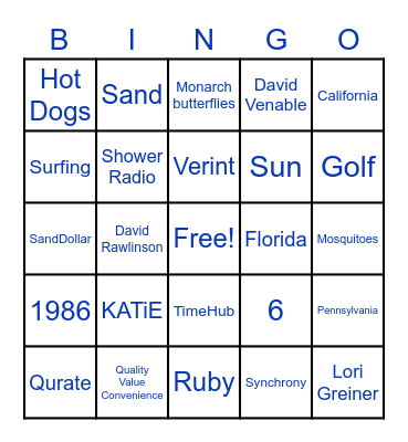 Quarterly Connector Bingo! Bingo Card