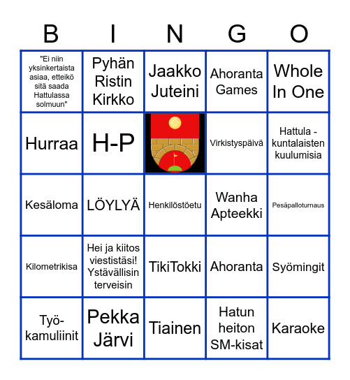 HatKu goes Ahoranta Bingo Card