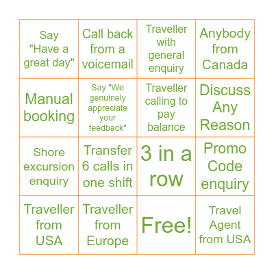 ToursByLocals C-Sat BINGO! Bingo Card