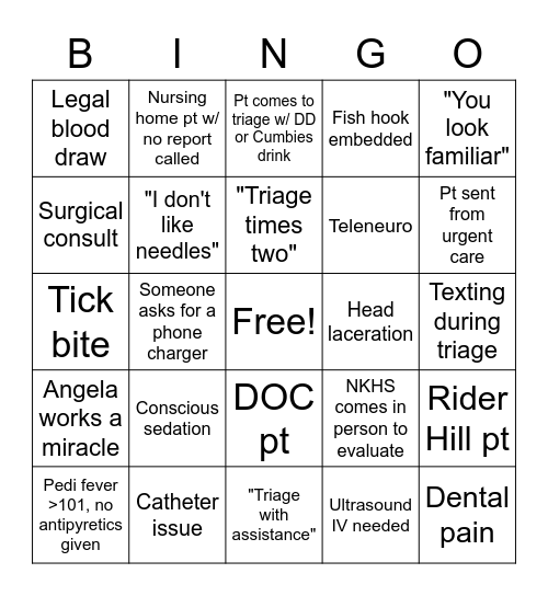 June Bingo Card