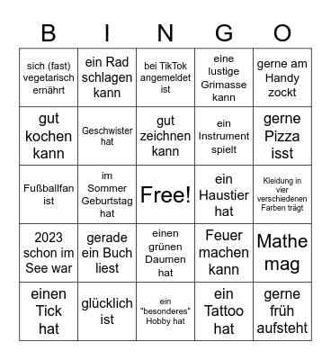 Bingo Card