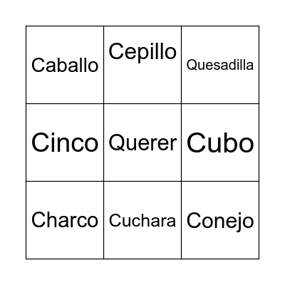 Bingo Card