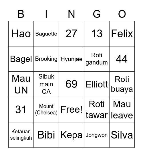 JW Bingo Card