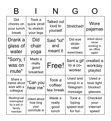 Patient Engagement BINGO Card