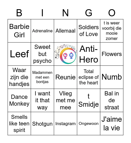 Muziekkien Swingpaleis 2.0 Bingo Card