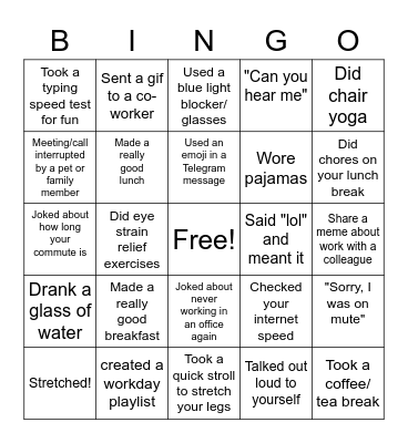 Patient Engagement Bingo Card