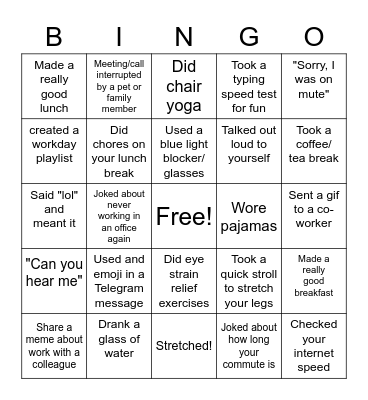 Patient Engagement Bingo Card