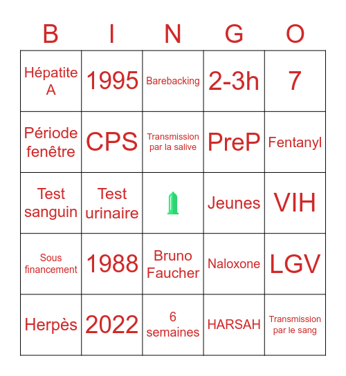 IRIS Bingo Card