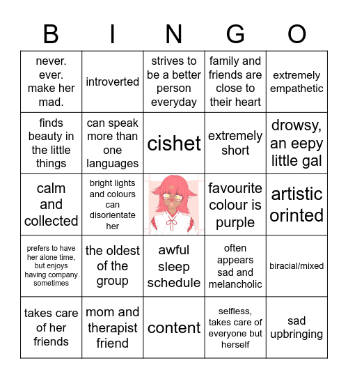 Krisalyn Flores Bingo Card