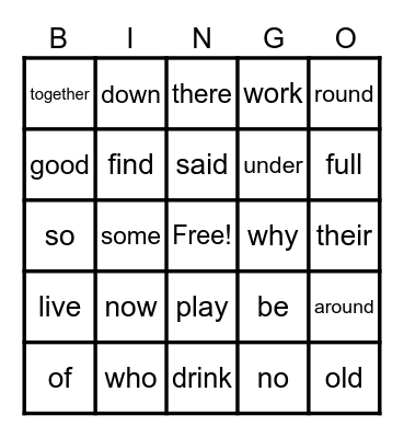 My View Literacy Unit 3 Bingo Card