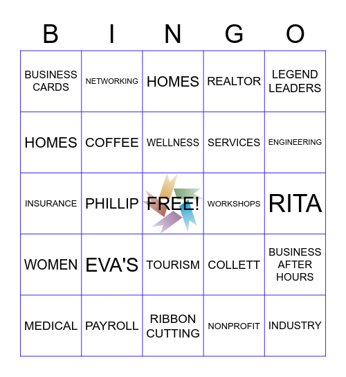 CHAMBER BINGO Card