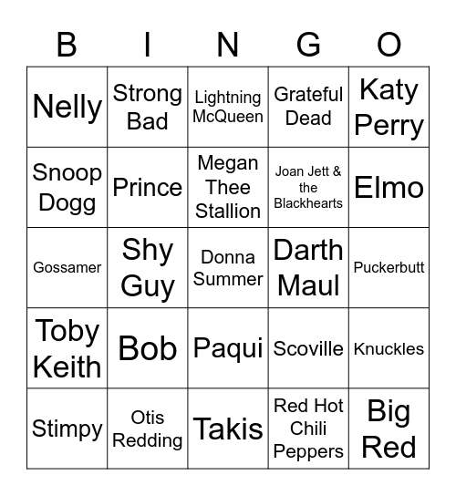 Hot 'n Spicy Bingo Card