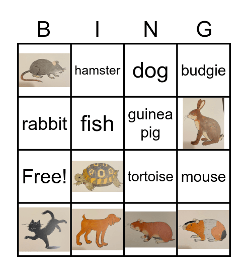 Pets - Bingo Card