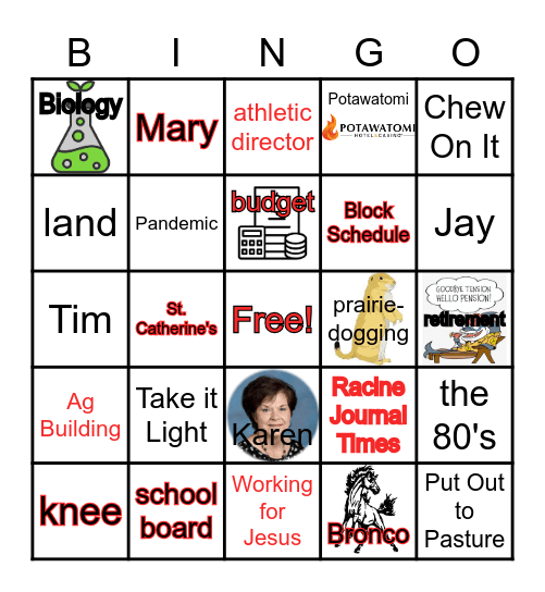 Al's Last Word Bingo Card