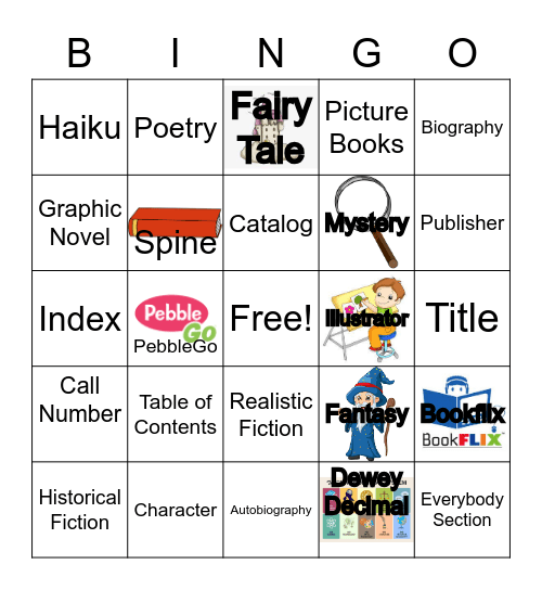 Library Bingo Card