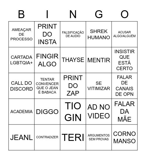 BINGO RALUCA 24/05 Bingo Card