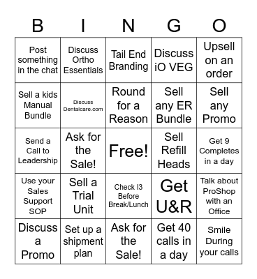 POH Thursday Bingo Card
