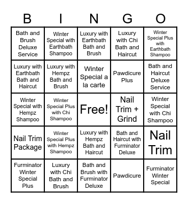 TortieJack Winter Special Bingo Card