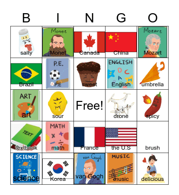 Review BINGO Card
