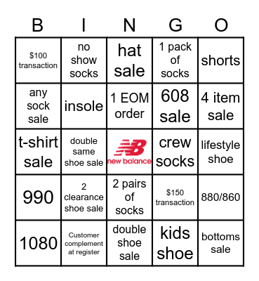 Leesburg Memorial Weekend Bingo Card