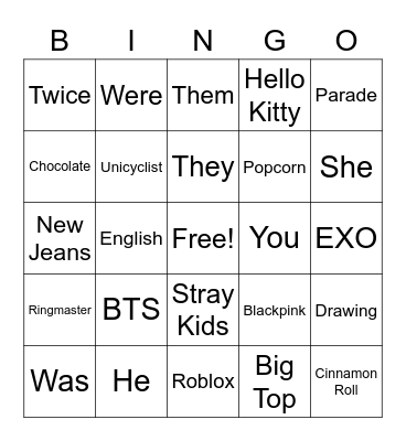 P6 The Circus + Bingo Card