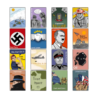 US History WW II Bingo Card