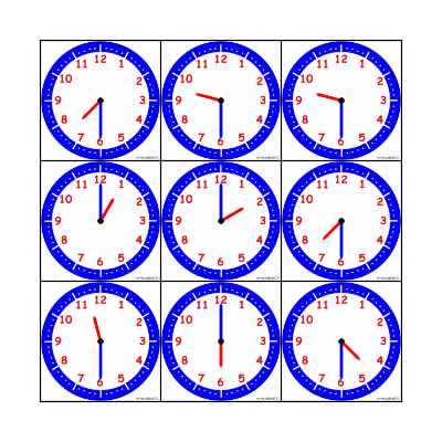 What time is it? Bingo Card