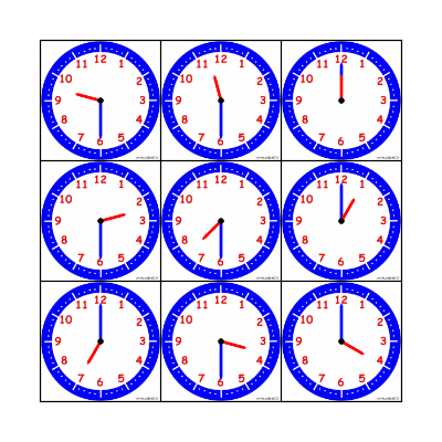 What time is it? Bingo Card