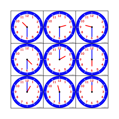 What time is it? Bingo Card