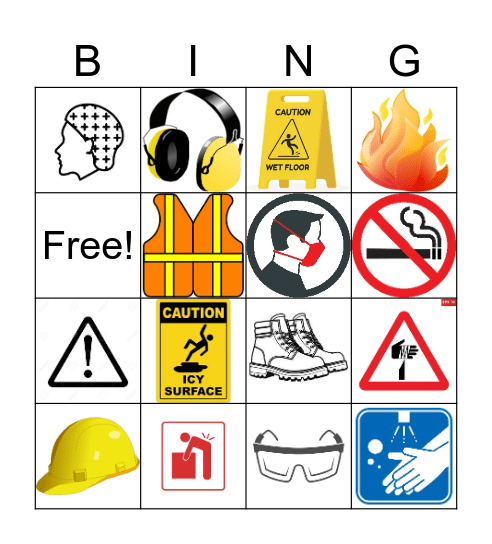 Signs and Warnings at Work Bingo Card
