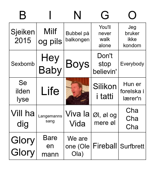⚽ Petter 40 år 🎈 Bingo Card