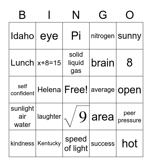 Passport To Fun Bingo Card