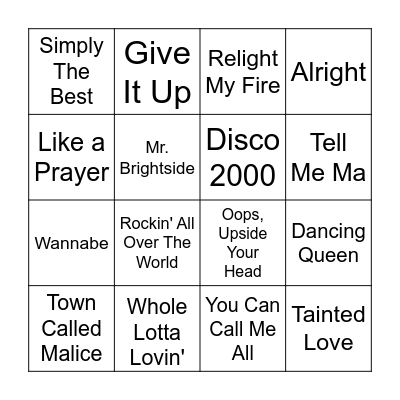 Reclaim Tax UK Disco Bingo Card