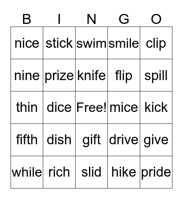 Sort 8 Bingo Card