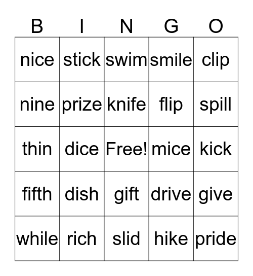 Sort 8 Bingo Card